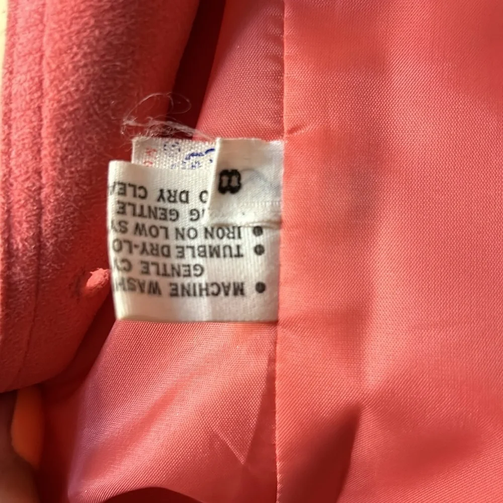 Gamut Women’s Salmon Suede Blazer Vintage Size 8